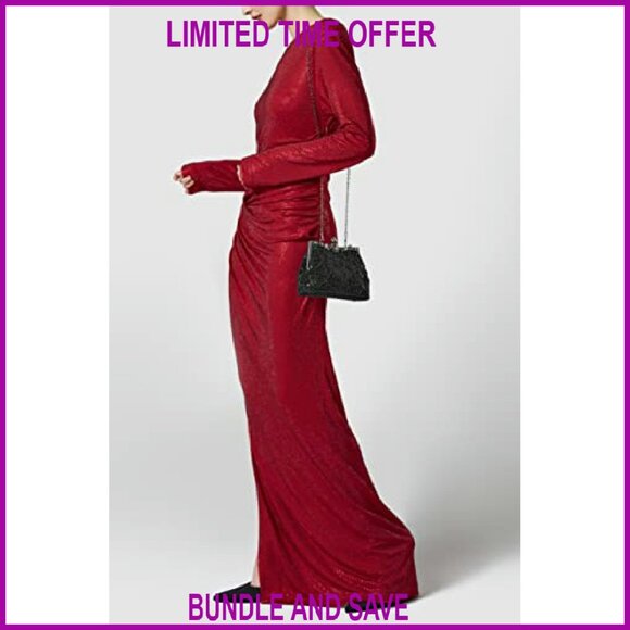 Vintage Beaded Sequin Pearl Evening Clutch with Detachable Chain - Picture 4 of 8